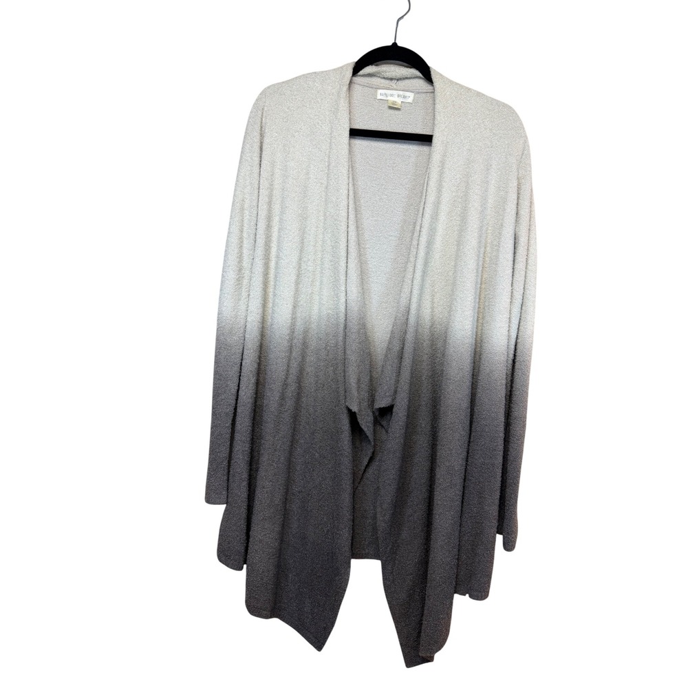 Barefoot Dreams CozyChic Lite Calypso Wrap Cardigan Gray Ombre Size S/M Bamboo